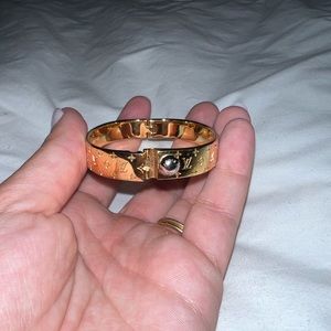 Louis Vuitton nanogram cuff bracelet